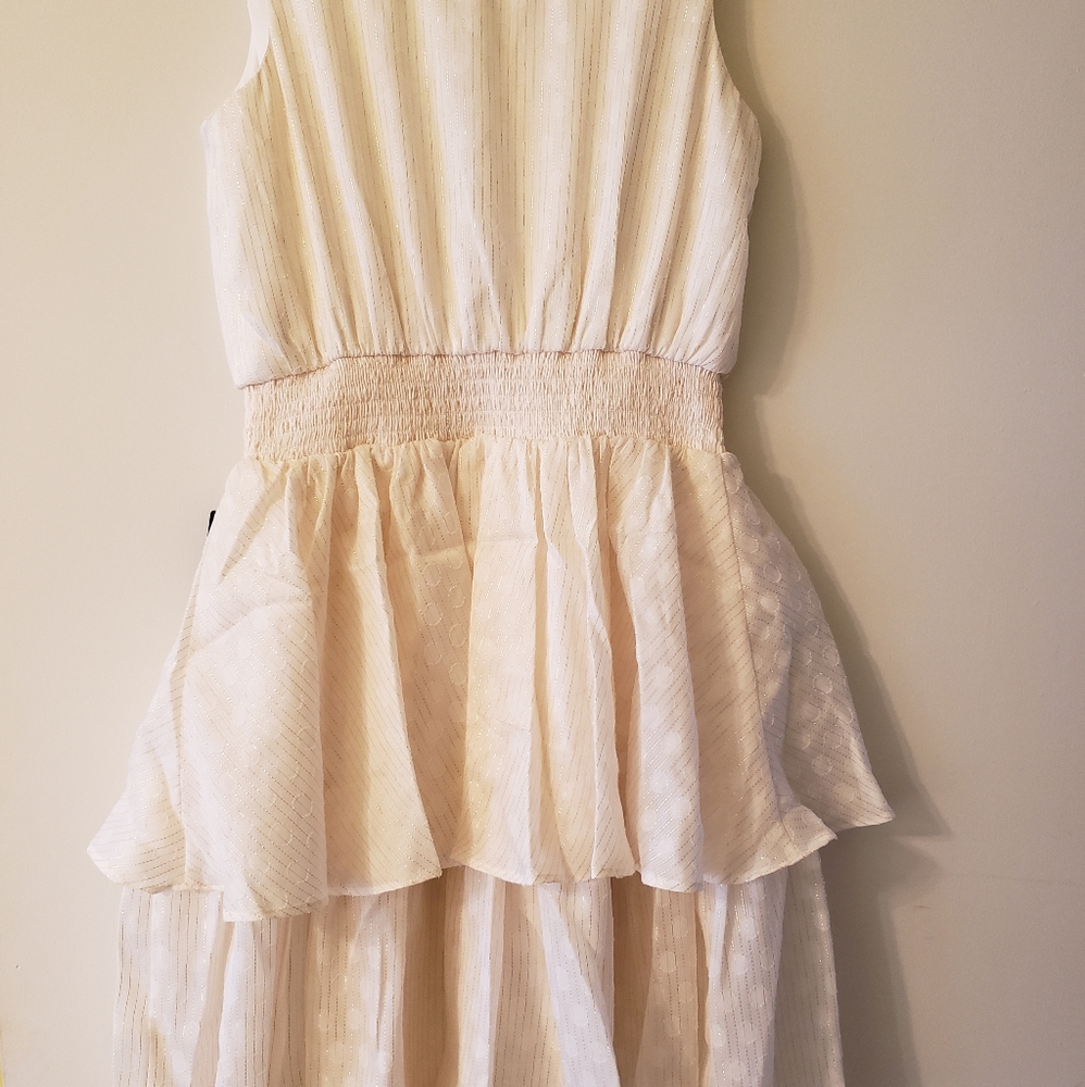 Metallic Tiered Ruffle Dress - Picture 4 of 8
